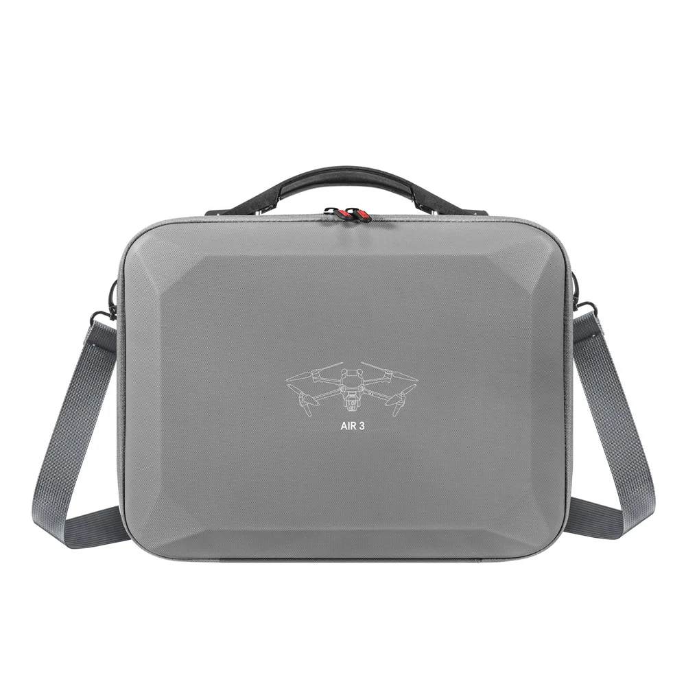 Drone Shoudler Bag For DJI Air 3 Portable Storage PU Leather Crossbody Handbag Waterproof Carrying Case Box Hard Strap Accessory