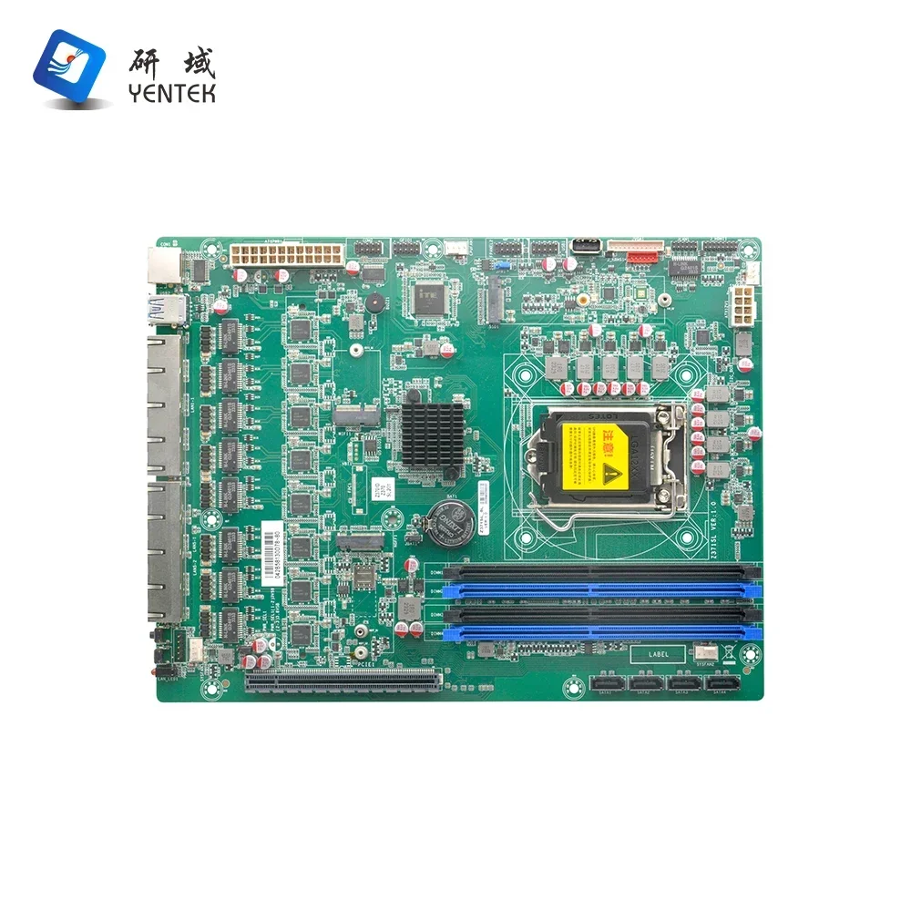 New Industrial Mainboard 1151 I3 I5 I7 I9 6 9th Gen 4 DDR4 8 I210AT LAN Gigabit Ethernet Firewall Server Motherboard