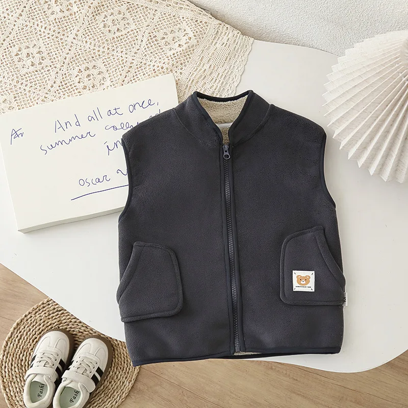 

New Autumn Winter Fashion Baby Boys Clothes Children Thicken Warm Vest Kids Girls Clothing Infant Costume Toddler Sportswear