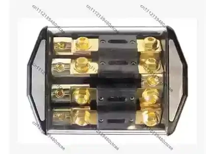 Car Audio Fuse Distribution Block 1 Input 4 Output Blade Fuse Splitter Vehicle Stereo Power Distribution Adapter