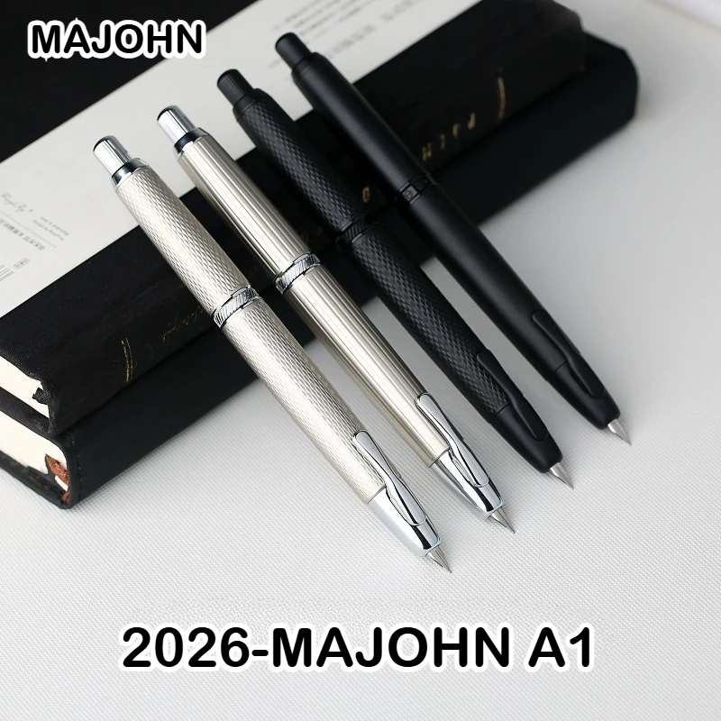 MOONMAN A1 Metalowy Pióro Wieczne z Wzorem Rybiej Łuski, Końcówka EF 0.4MM, Pióra do Pisania, Artykuły Szkolne i Biurowe, Prezenty, Pióro — zdjęcie produktu 2