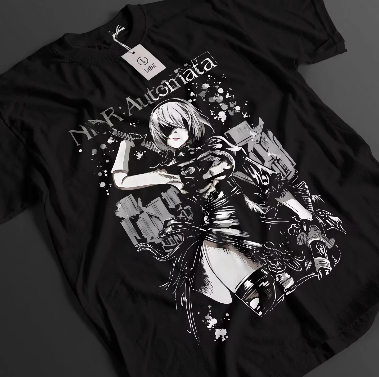 NieR Automata 2B YoRHa No 2 Type B Sword Game Graphic Oversized Cotton T Shirt Must Have For Post Women And Men T-Shirt