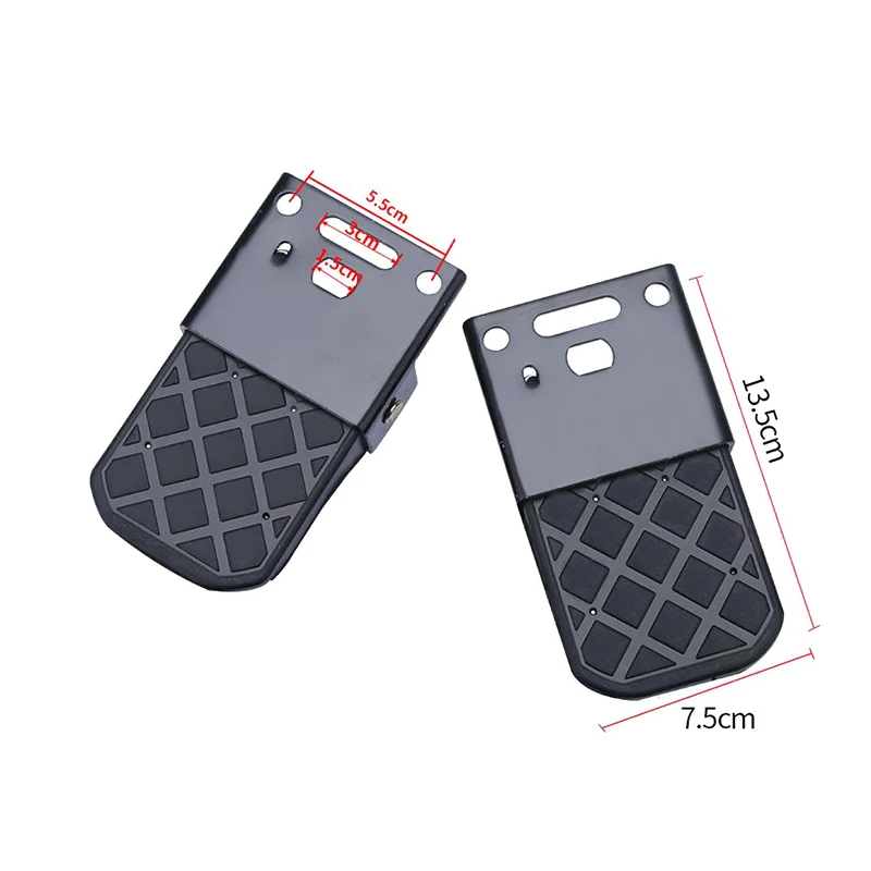 2 قطعة شاحنة قابلة للطي السرير خطوة المضادة للانزلاق ل قارب مقطورة الوفير شاحنة صغيرة الباب الخلفي سلم المعسكر RV الملحقات الخارجية #6