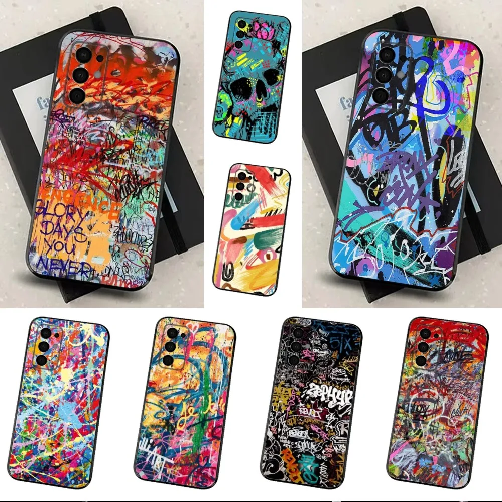 

Cool Thing G-Graffiti A-Art Phone Case For Samsung Galaxy A91,A80,A73,A72 ,A71,A53A52,A32 ,A31A22,A21s,A20,Black Cover