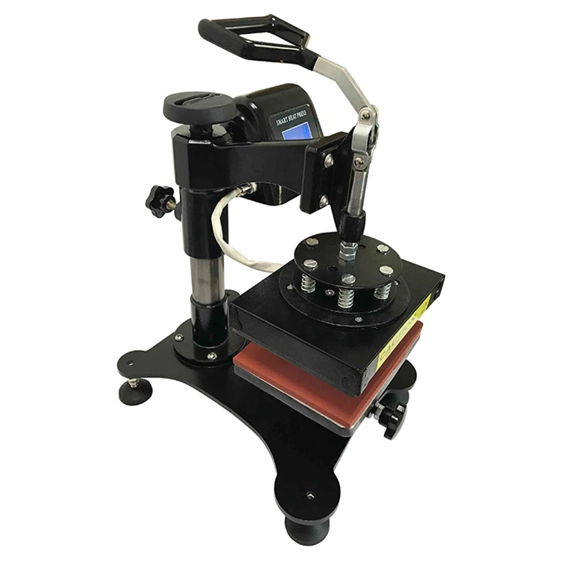 Desktop Mini Heat Press Printer 15x15cm Double Display DIY Label Printing Swing Heat Transfer Flatbed Clothes Logo Hot Stamping