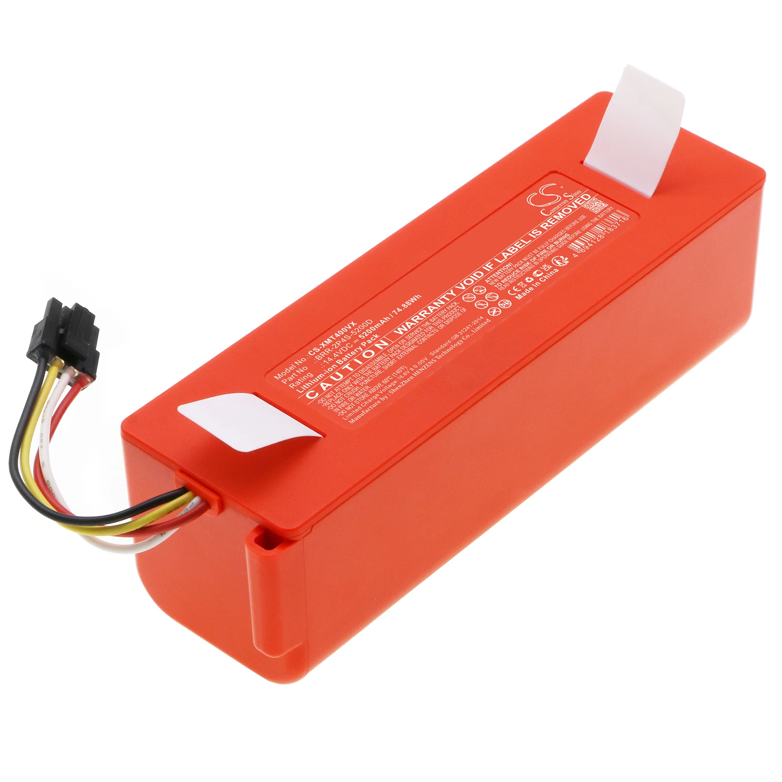 

Replacement Battery for Xiaomi Roborock S50/ S51/ S55/S6/ T4/ T60/ T61RR/ T65/T70,Roborock T71RR BRR-1P4S-2600S, BRR-2P4S-5200D