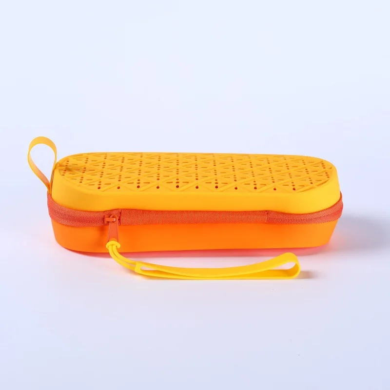 5pcs Glasses Case Silicone Plain Multifunctional Sport Light Protable Storage Bag Mix Color