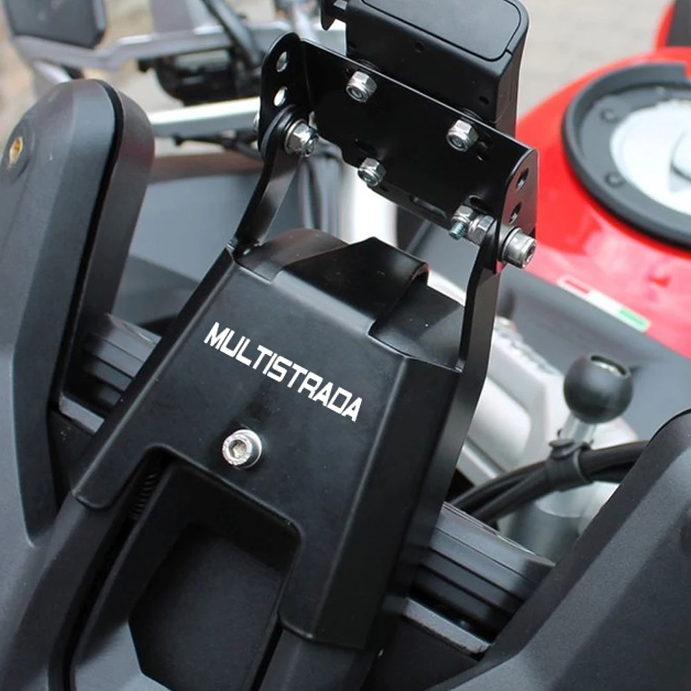 

2025 2026 MultistradaV2 CNC Windshield Mount Navigation Bracket GPS Smartphone Holder For Ducati Multistrada V2 S 2022 2023 2024
