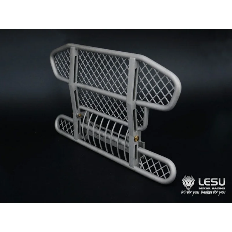 RC 1/14 LESU Metall-Frontstoßstangennetz Upgrade für Tamiya Hydraulikbagger Lader Muldenkipper für VOLVO Anhänger Kipper DIY-Teile – Detail 2