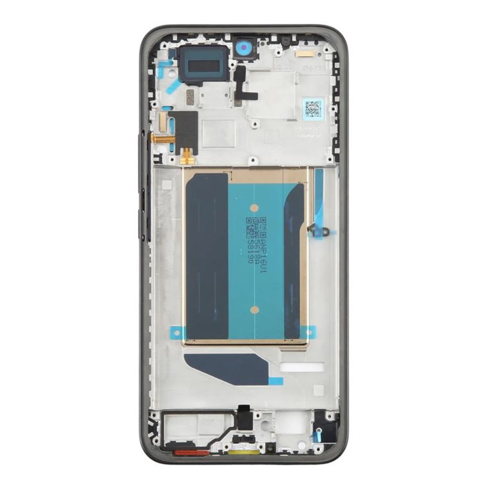 For Xiaomi Redmi Note 15 Pro+ 5G (Global) Middle Plate Frame Repair Part (A-Side) (without Logo) - Black