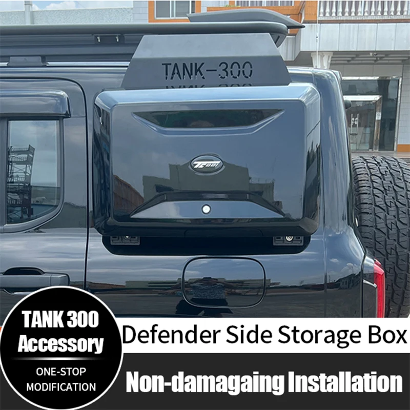 new For GWM Tank 300 Side Box High Quality ABS Side Window Storage Bag Defender Tool Box Exterior Accessories