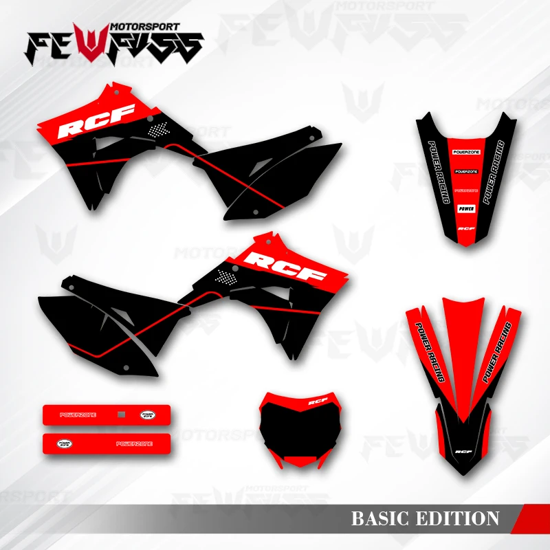 

Fewfuss Graphics Decals Stickers Motorcycle Background Custom For HONDA 2019 2020 2021 2022 CRF230F BIKER