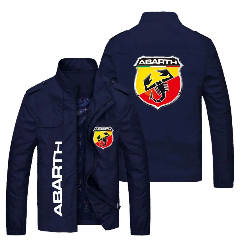 2023 NEW Spring Autumn Men ABARTH LOGO jackets Popular Printed casual fashion loose biker jacket Men street baseball uniform