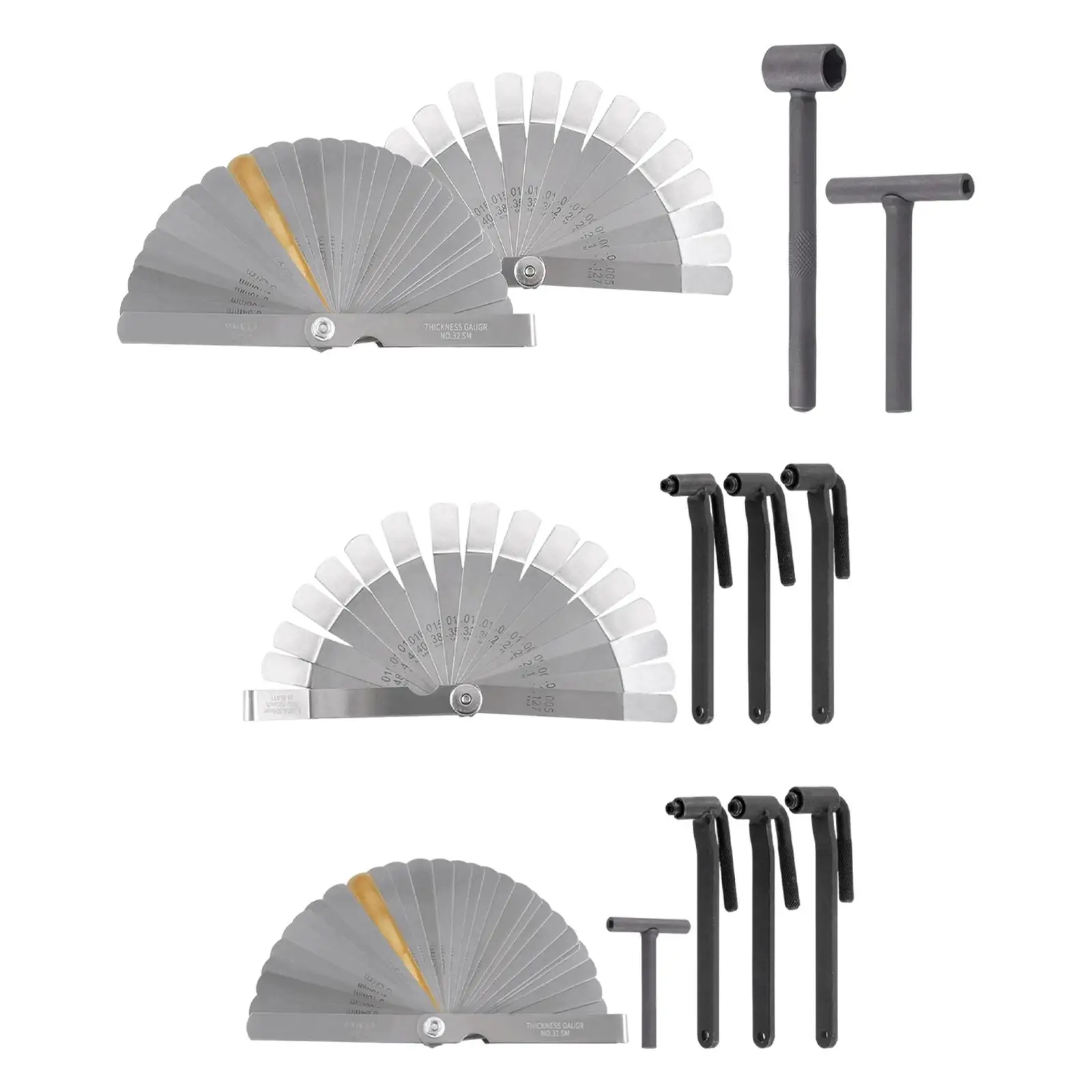 

Измерительный инструмент-щуп с двойной шкалой, комбинированный, метрический, профессиональный, карманный, для авторемонта