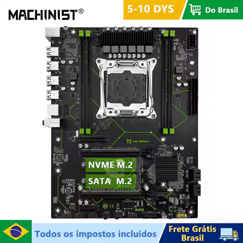 MACHINIST X99 MR9A-H Placa-mãe ATX Suporte LGA 2011-3 Xeon E5 V3 V4 Processador CPU DDR4 Memória RAM ATX NVME/SATA M.2