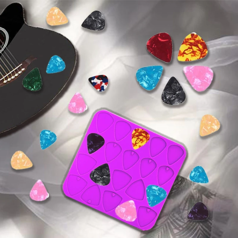 Silicone Guitar Pick for Case Molds for Resin Casting Musical Epoxy Resin Molds