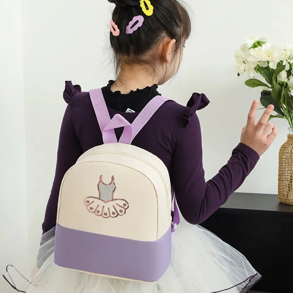 

Cute Children's Dance Bag Waterproof Breathable Ballet Bag Backpack Wear-resistant Princess Style Kindergarten Yoga Backpack