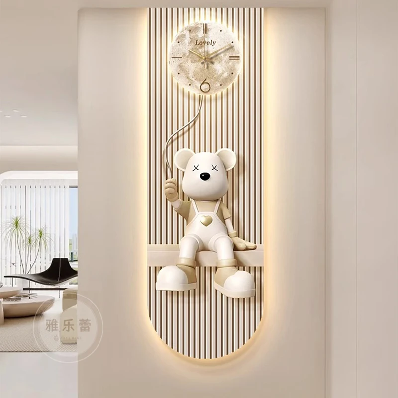 

Luxury Digital Wall Clock Living Room Restaurant Nordic Relaxing Wall Watch Minimalist Design De Pared Home Furniture Decoration
