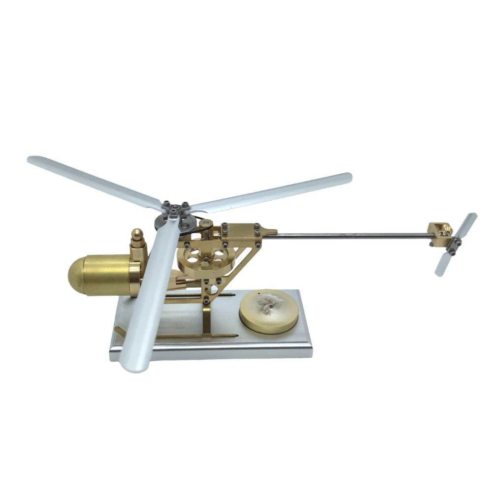 Steam Helicopter S01 Steam Engine Model Toys Diy Mini  Can Be Used As Collection Gifts and Physics Experiment Teaching Aids