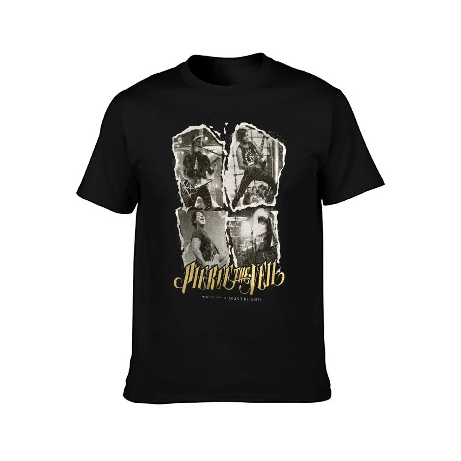 This Is Waste Land T-Shirt, Summer Casual Cotton Tee, Oversized Streetwear Tops, Vintage Graphic Print, Loose Fit Short Sleeve