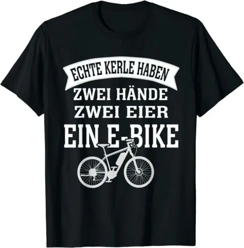 Neu E-Bike Fahrrad Radsport Mountainbike Echte Kerle Haben Premium T-shirt