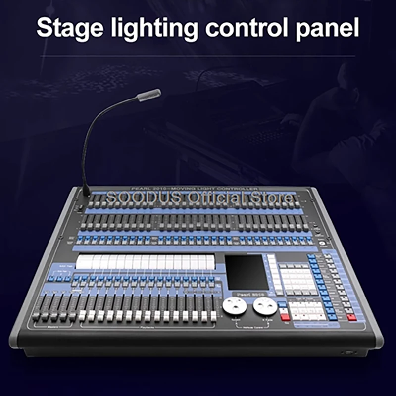 

Мобильный контроллер освещения сцены, сценическое освещение DMX512, контрольная осветительная консоль, сенсорная команда для дискотеки, концертного бара, движущаяся головная лампа