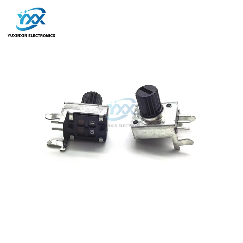 10 قطعة RV09 مقياس الجهد الأفقي RV0931 مقاوم قابل للتعديل 1KΩ 2KΩ 5KΩ 10KΩ 50KΩ 100KΩ L15mm (عمود قصير 7.5 مللي متر) نوع WH09