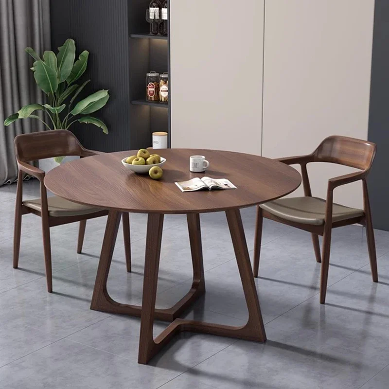 Round Salon Dining Table Study Restaurant Chairs Gaming Modern Dining Table Designer Lounge Mesas De Comedor Home Furniture