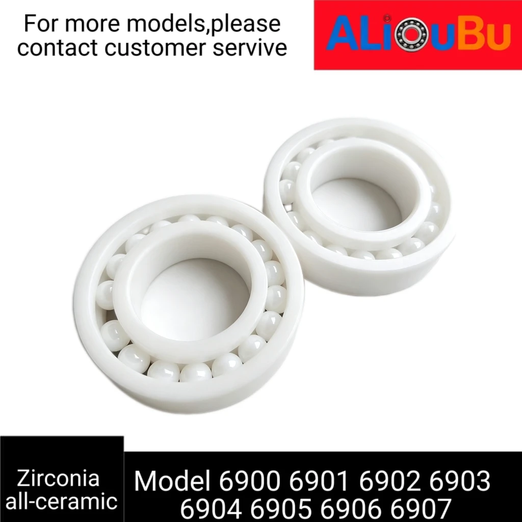 Zirconia full-ball all-ceramic bearing, model 6900 6901 6902 6903 6904 6905 6906 6907.