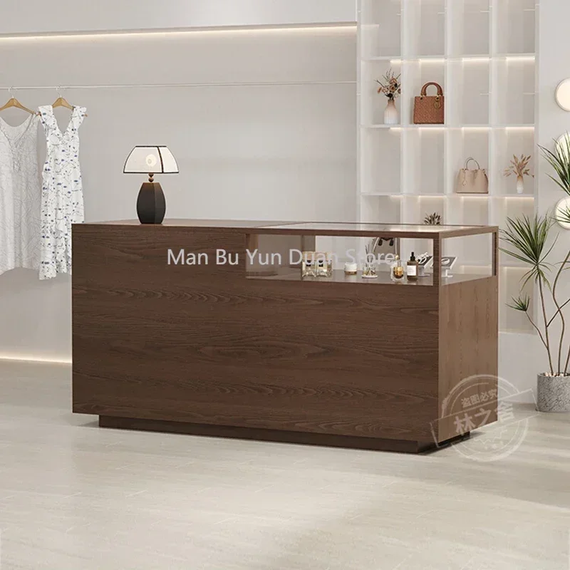 

Cash Cabinet Executive Office Furniture Tempered Glass Desk Cheap Small Room Desks Hairdressing Reception Counter Counter Table