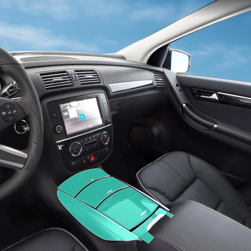 

Для Mercedes Benz W251 Class-R 2010-2019 предварительно вырезанная салон автомобиля PPF защитная пленка для краски TPU панель шестерни наклейка против царапин