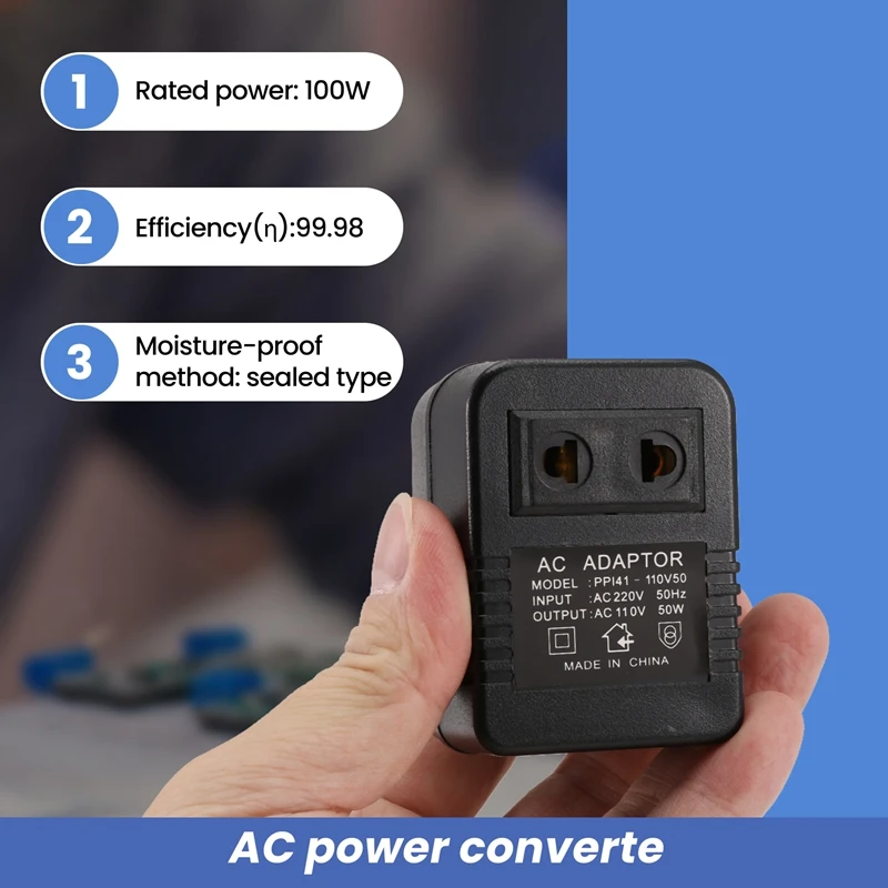 ABPP-2PCS محول خفض محول السفر AC220 فولت إلى 110 فولت محول جهد كهربي محول جهد كهربي منظم الاتحاد الأوروبي التوصيل