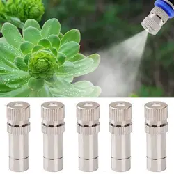 1/5Pcs 8mm Atomizing Misting Nozzle Low Pressure Garden Water Irrigation Nozzles For Misting Cooling System Gardening Parts