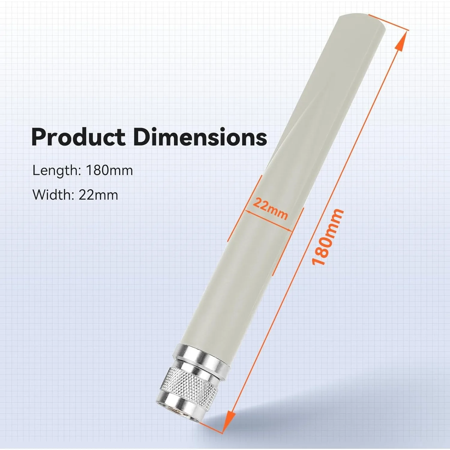 868 MHz 915 MHz Lora Antenne 5 dBi Gewinn Omni Outdoor N-Stecker 915 MHz 802.11 Ah für Meshtastic LoRa HaLow Long Range Antenne – Detail 2