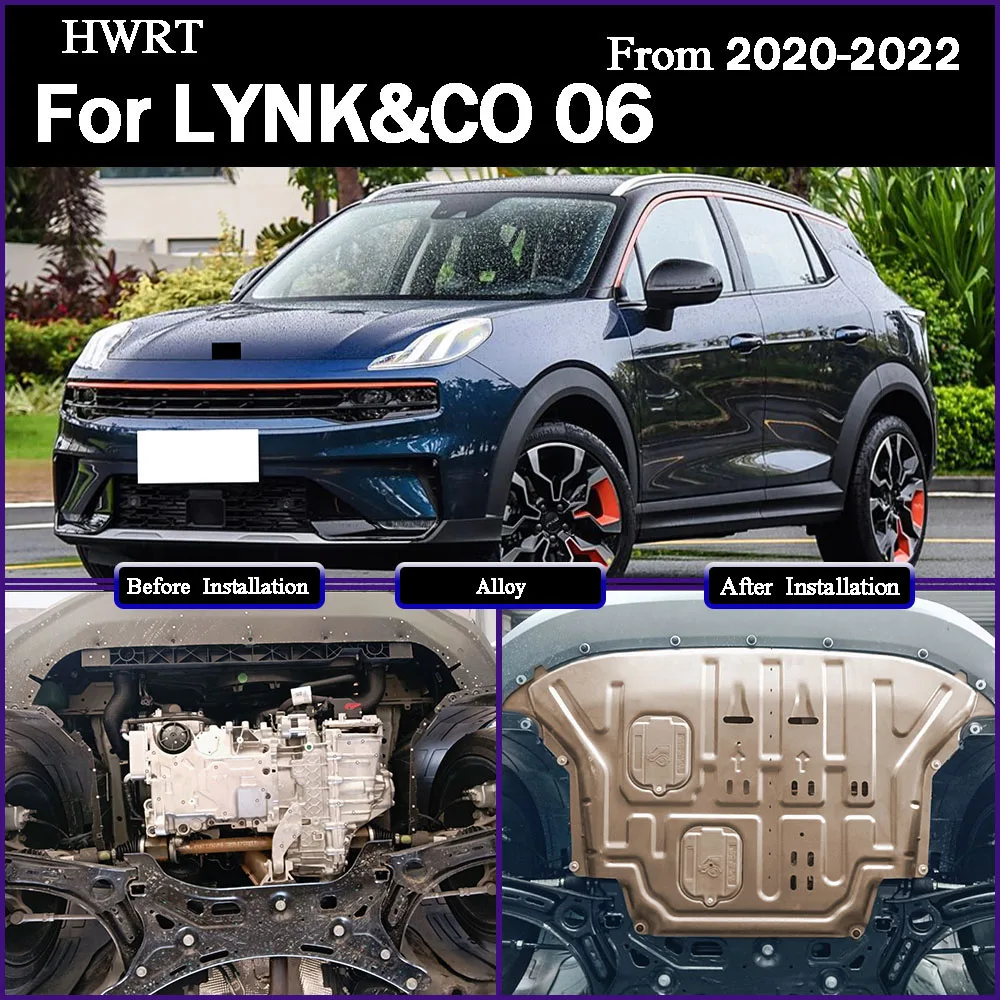 

Higher Quality Black Under Engine Guard Mudguard Board Splash Shield Mud Fender Plate Panel For LYNK&CO 06 2020-2022 1.5T