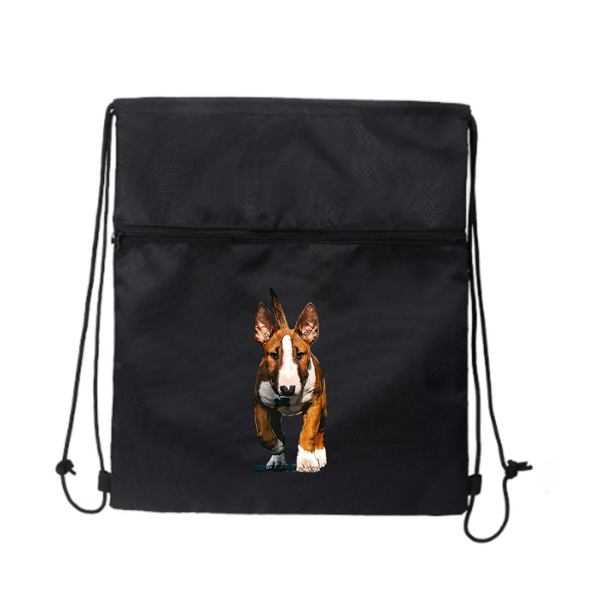 

Бультерьер, домашнее животное, милая собака, породы, портрет, дизайн, многофункциональная сумка на молнии на шнурке, от работы до игр