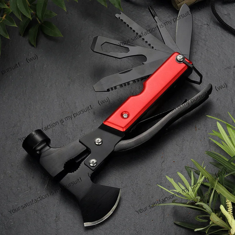 Multifunctional Axe Hammer Outdoor Portable Tools Repair Car Household Stainless Steel Screw Knife