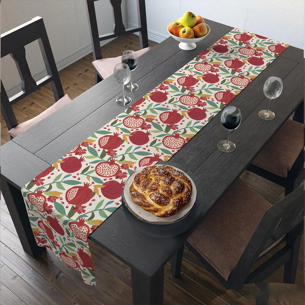 1PC Shana Tova Apple & Honey Table Runner Jewish Gift Jewish Holiday Israel Rosh Hashanah Jewish Gift Israel Dinner Table