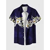 3D Printed Men's Hawaiian Shirts with Buttons
