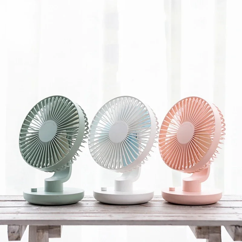 

Usb Charging Portable Handheld Electric Fan Air Conditioner Cooler Cooling Fan Summer Desk Table Automatic Shaking Head Cooling