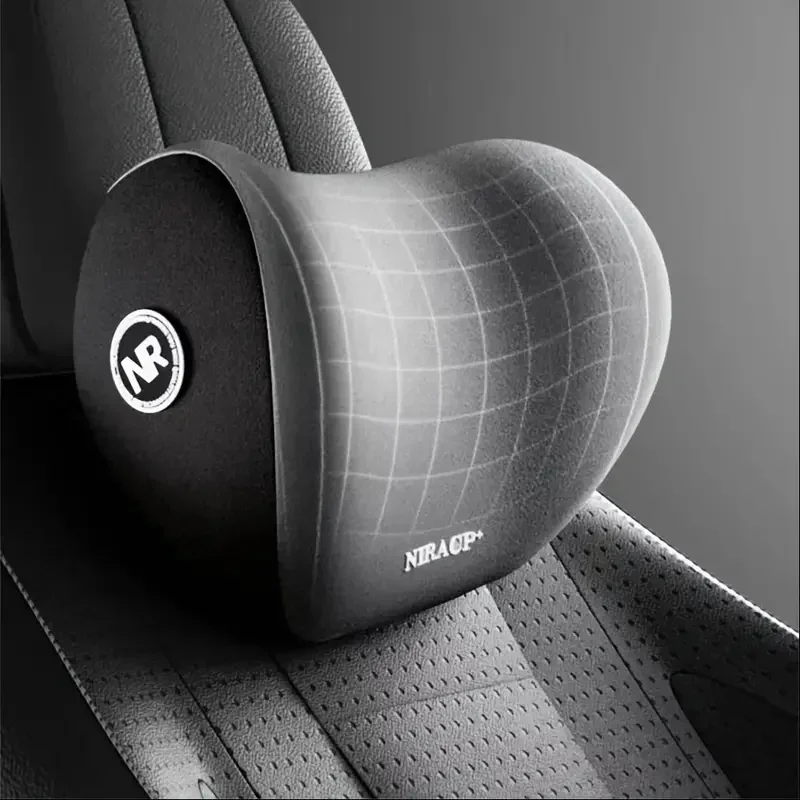 Extremely comfortable car seat cushion set - memory foam neck pillow and waist support breathable pad, all season accessories