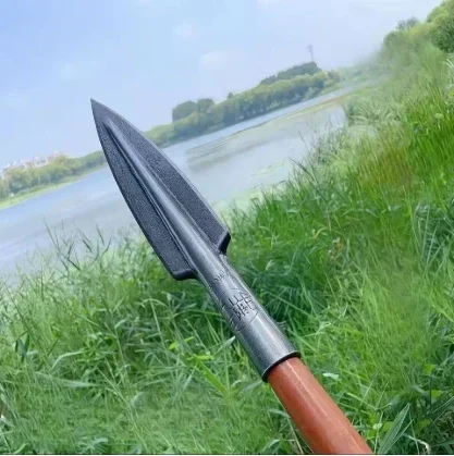 جديد متعدد الوظائف رئيس جميع الصلب وأشار مجرفة في الهواء الطلق الجبل الرمح رئيس المنغنيز الصلب الخنزير البري أدوات التخييم