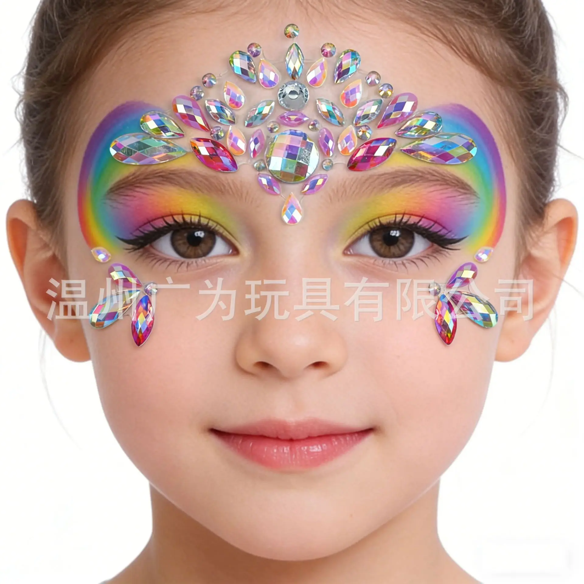 Face Rhinestone Stickers Self Adhesive Crystal Gems Forehead Tattoo for Masquerade Party Stage Makeup Decor view 3