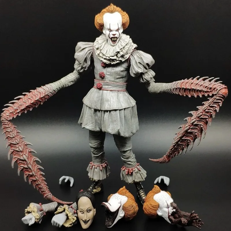 It Movie Figures Pennywise Jason 7 Inches Horror Image Movable Exchangeable Model Scene Decoration Ornaments Collectible Toys