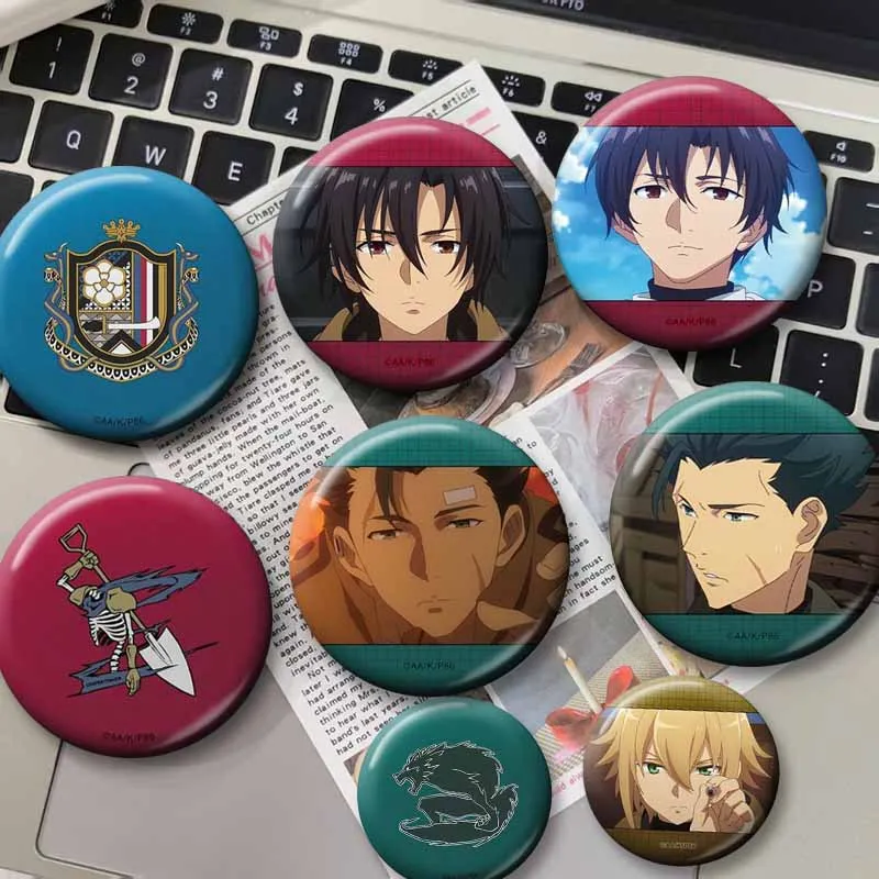 Anime Peripheral 86 EIGHTY-SIX Coin Brooch Cartoon Character Badge Funny Lapel Pins Backpack Hat Jewelry Accessories Friend Gift