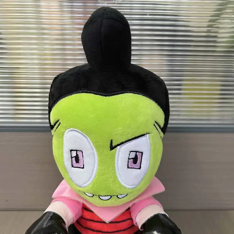 28cm Alien ET 3D Eyes Green Invader ZIM GIR Dog Plush Figure Toy Soft Stuffed Collectible Toy Christmas Gift Toys for Children