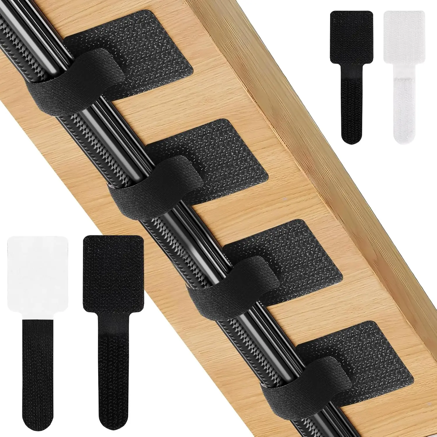 Ties Fastening Wire Reusable Cable Organizer Cord Rope Holder Self Adhesive Adjustable Cord Organizer Straps Desk Management