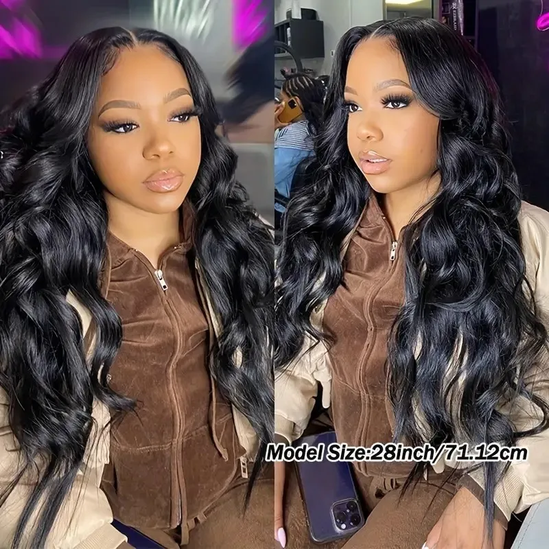 

Натуральный черный парик с волнистыми волосами, 13x4 HD, прозрачный кружевной фронтальный парик, предварительно выщипанные волосы Virgin, 200% плотность, парик из натуральных человеческих волос с кружевной передней частью