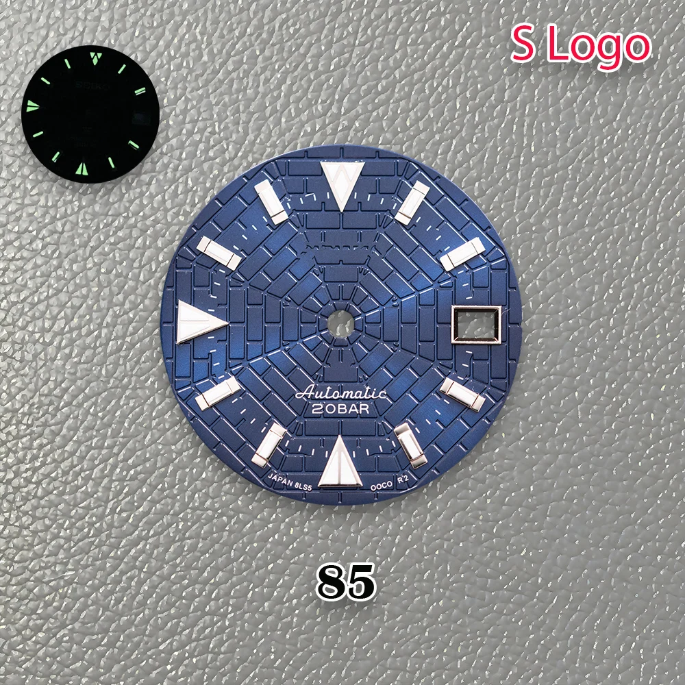 جديد 28.5 مللي متر S شعار أذن البحر غواص الهاتفي الأخضر Noctilucent صالح NH35/NH36/4R حركة المبيعات الساخنة ساعة تعديل الملحقات