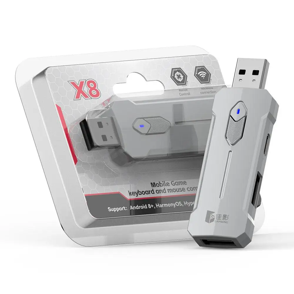 X8/x8 Pro Jiaying Mobile Game Keyboard Mouse Converter Bluetooth Connection For All Android/Hongmeng Systems O8R7